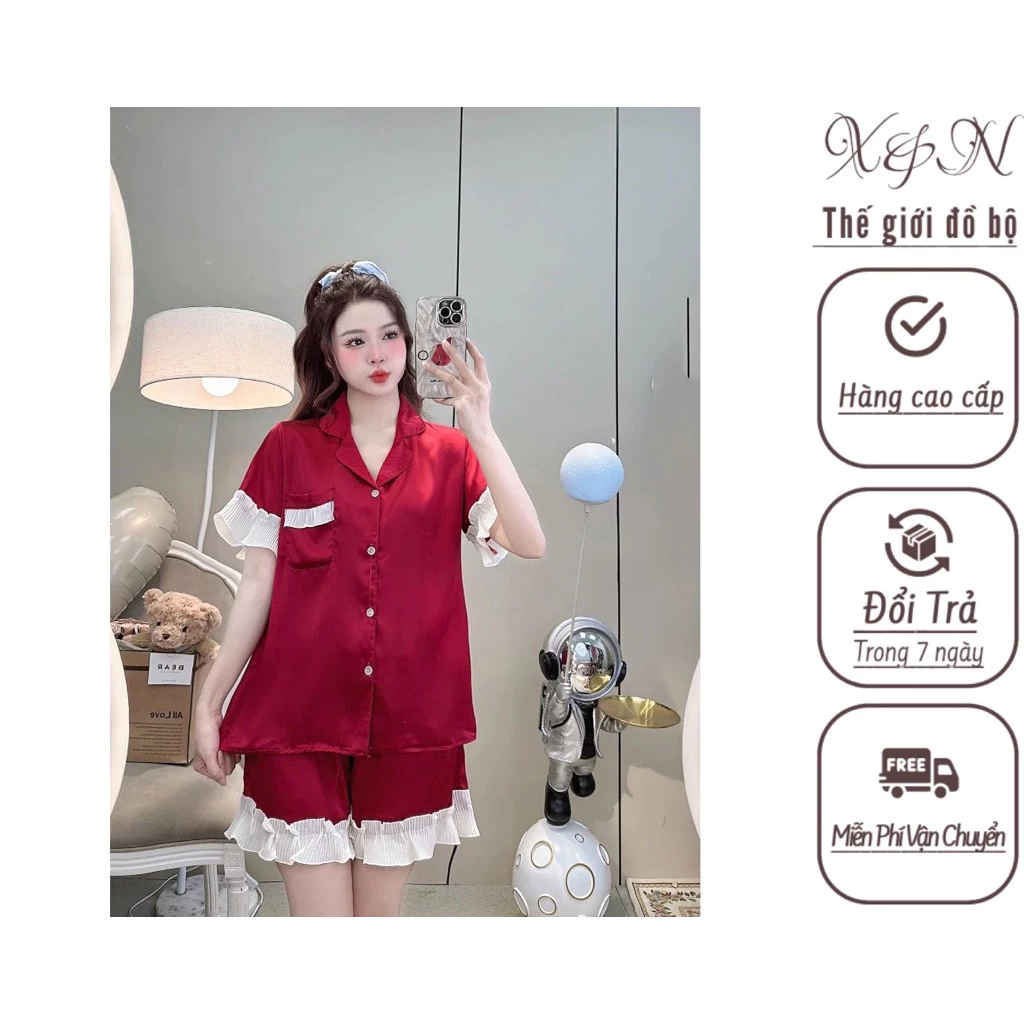 Bộ tiểu thư mặc nhà quần đùi áo cộc