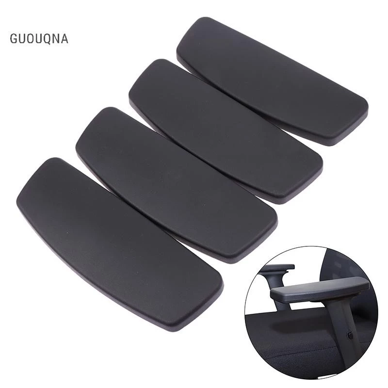 Guouqna 1 Cặp Ghế Văn Phòng Thay Thế Tay Vịn Miếng Lót Tay Có Lỗ Lục Lắp Đặt Dễ Dàng Phụ Kiện Ghế Chơi Game GUOUqna