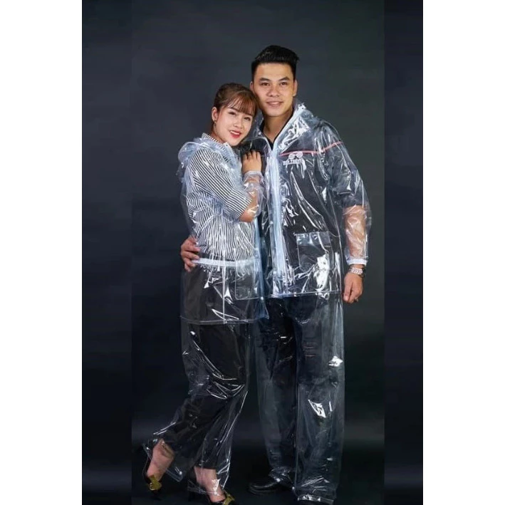 Anhduongshop0209 Bộ áo mưa trong ,áo mưa mầu siêu dai