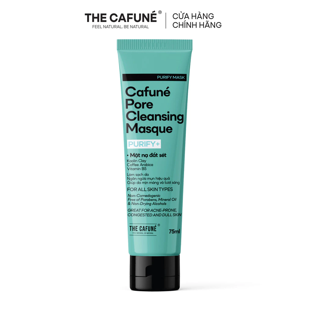 Combo mặt nạ đất sét The Cafuné giúp dưỡng sáng, giúp da mịn màng và rạng rỡ, 75ml