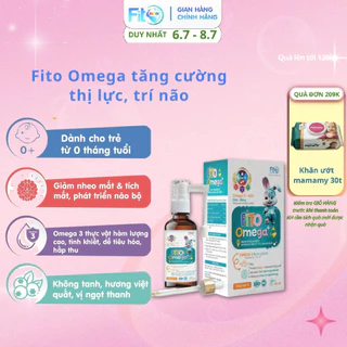 Omega DHA Giúp Não Bộ Phát Triển,Tăng Cường Thị Lực, Bé Ngủ Ngon Fito Junior, Lọ 30ml