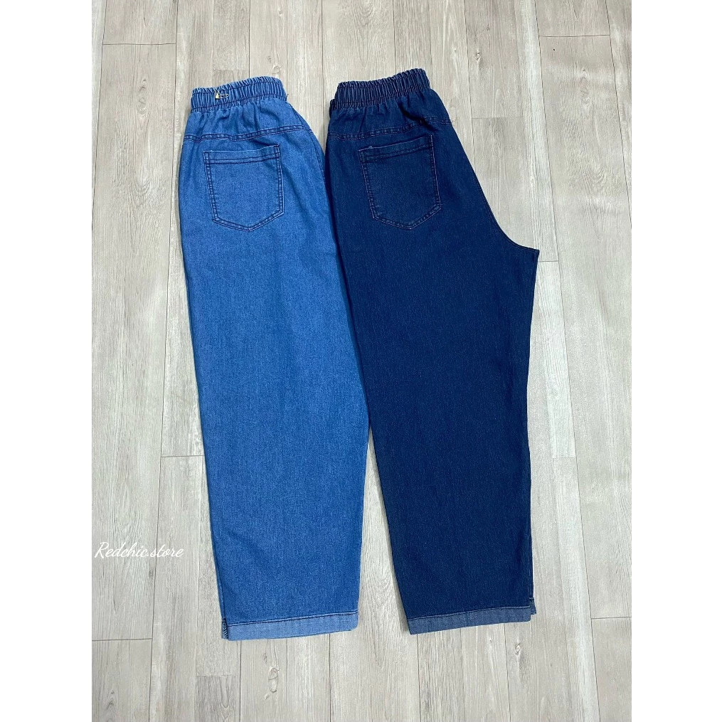 Quần jean giấy baggy lỡ lật gấu siêu mềm mát- quần bò giấy baggy nữ