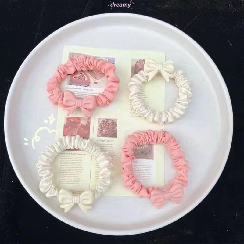 Dreamybow Knot Hair Rope Sweet Girl Heart Vòng ruột nhỏ Dây cao su phù hợp