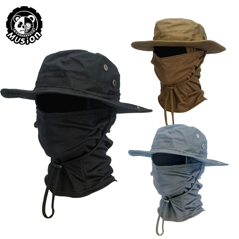 Musion Boonie Mũ Balaclava Mũ Phù Hợp Với Mũ Mềm Có Thể Gập Lại Chống Nắng Mũ Câu Cá Thoáng Khí Người Cá Săn Bắn Ngoài Trời Câu Cá Mũ Rộng Mũ Chống Nắng