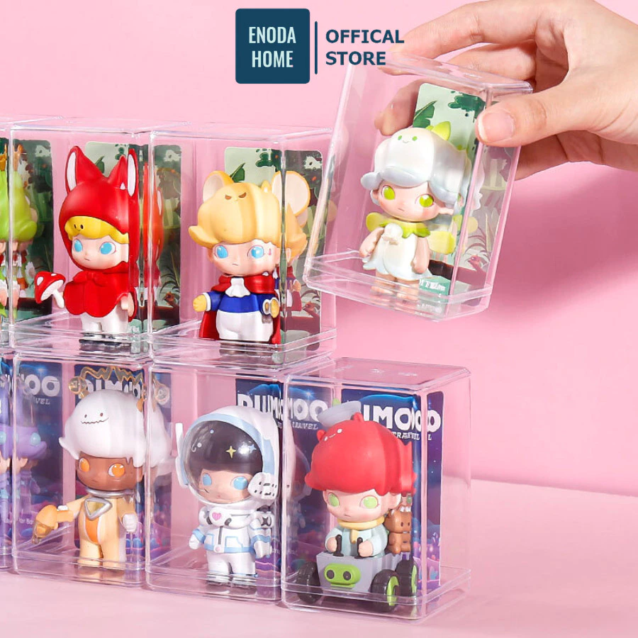 Hộp Trưng Bày Mô Hình Trong Suốt ENODA HOME, Hộp Đựng Mô Hình PopMart Mini Có Thể Xếp Chồng HTS007