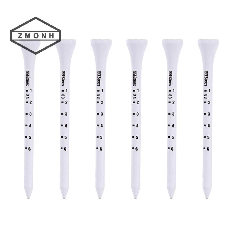ZMONH 50 CÁI Golf Tee 83mm Trắng Golf Gỗ Tee Cân Golf Tee * Mới