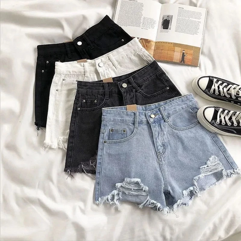 quần short nữ bò rách quần đùi nữ quảng châu cao cấp 4 màu đẹp