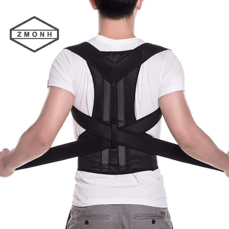 Zmonh Tư Thế Corrector Tư Thế Lưng Nẹp Xương Đòn Hỗ Trợ Dừng Slouching Và Hunching Huấn Luyện Lưng Có Thể Điều Chỉnh Đai Chỉnh Unisex * Mới