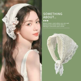 Khăn trùm đầu kiểu turban bandana khăn chùm buộc đầu choàng lụa tiểu thư cho nữ đẹp Hàn Quốc hottrend iLita