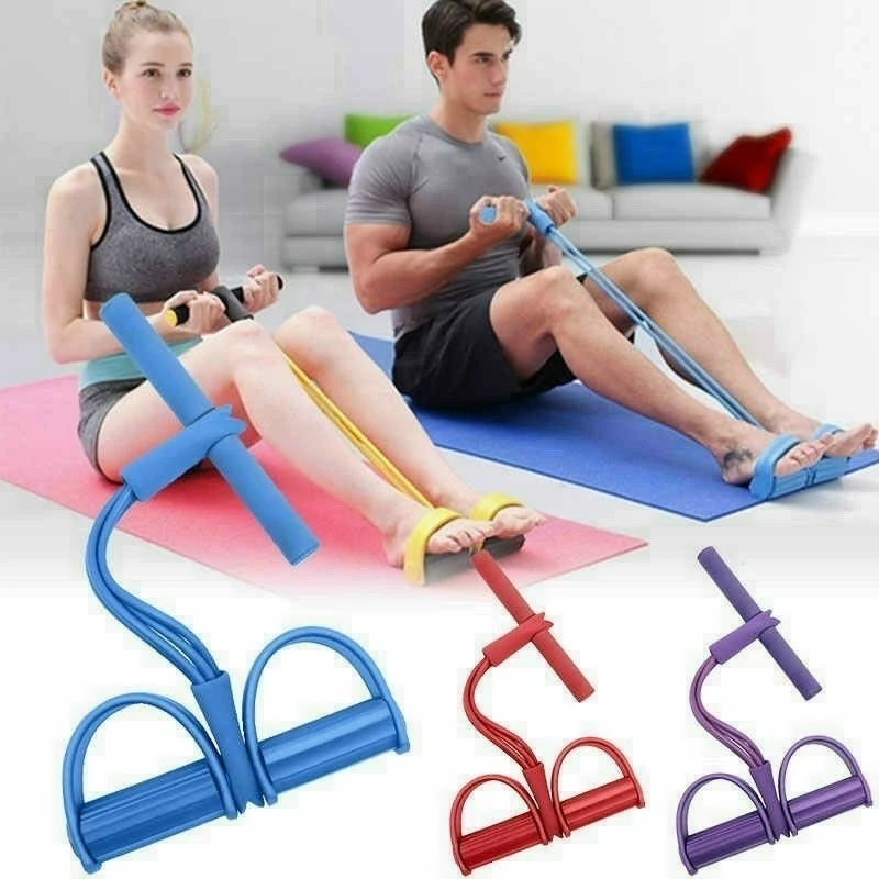 💕Dây Kéo Đàn Hồi, Dây Keo Tập Bụng 4-6 Ống Cao Su Chắc Chắn Tập Cơ Bụng Tay Chân Gym Thể Dục Tại Nhà