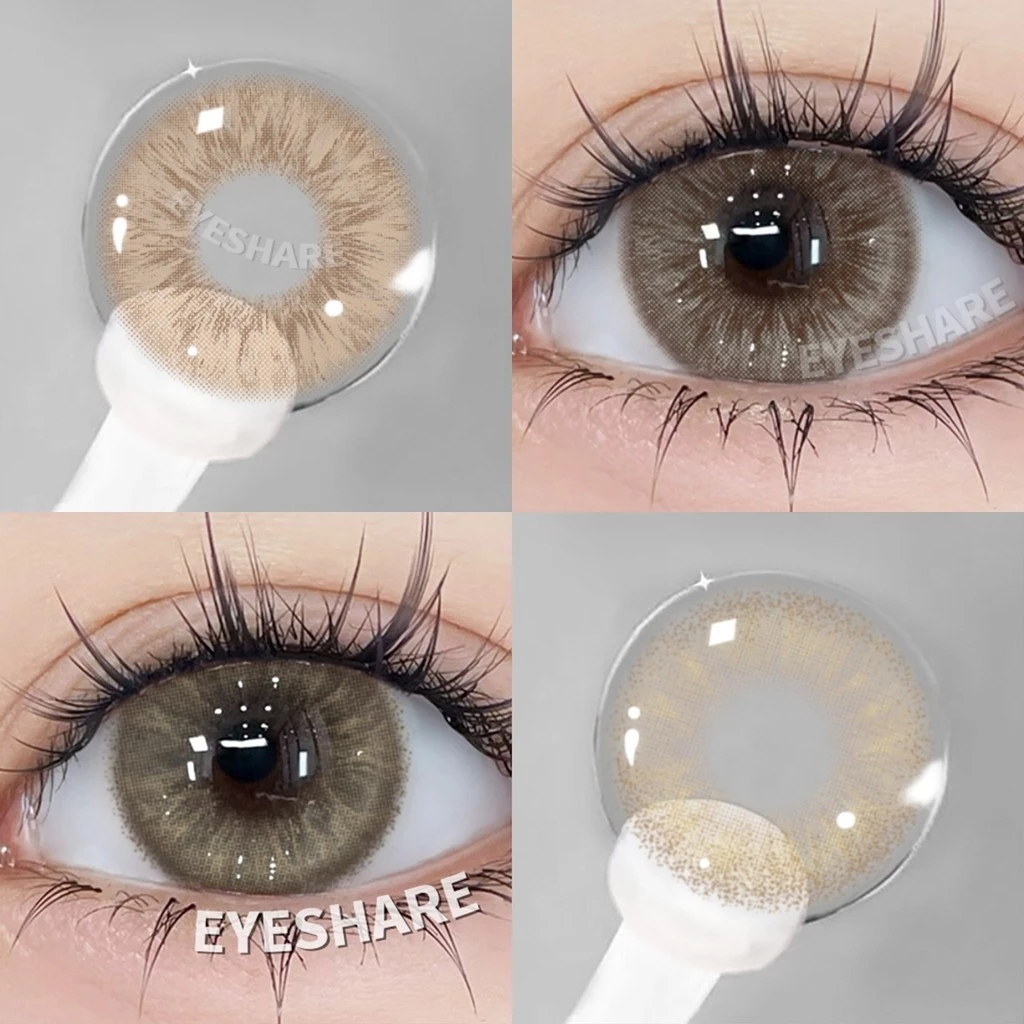 Mắt MỚI 1 Cặp Ống Kính Tiếp Xúc Màu Mắt Lớn Mỹ Phẩm Làm Đẹp Mắt Trang Điểm Học Sinh