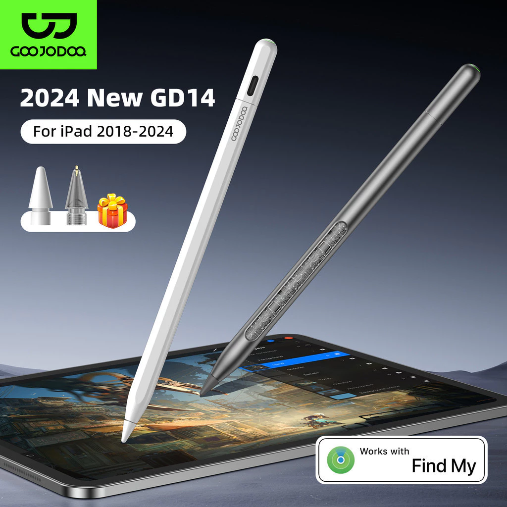 bút cảm ứng Chương trình tùy chỉnh Goojodoq GD14 Tìm bút cho iPad Gen 10/9 Air4/5/6 Pro 11/12.9/13
