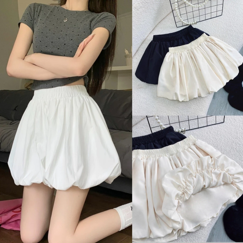 Chân váy bí bigsize nữ dáng xòe tiểu thư chất lụa chéo trơn mềm mịn phong cách tiểu thư bánh bèo có bigsize CV413