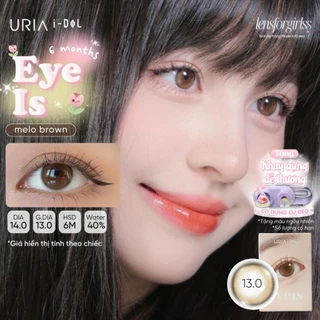 Kính áp tròng hiệu ứng trong trẻo EYEIS MELO BROWN - chính hãng URIA I-DOL | HSD 6 tháng | Lens cận | LENSFORGIRLSS