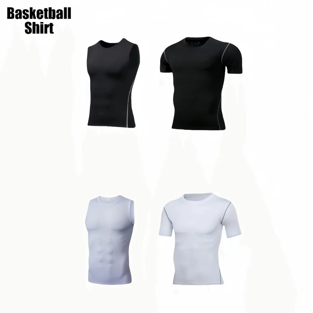 Áo giữ nhiệt nam tập gym, áo body combat ngắn tay chơi thể thao bóng rổ, bóng đá co giãn 4 chiều