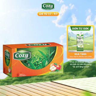 Trà Hương Táo Cozy Túi Lọc (50gr - 25túi) Thức Uống Giải Khát Thanh Nhiệt Tươi Mát, Thư Giãn