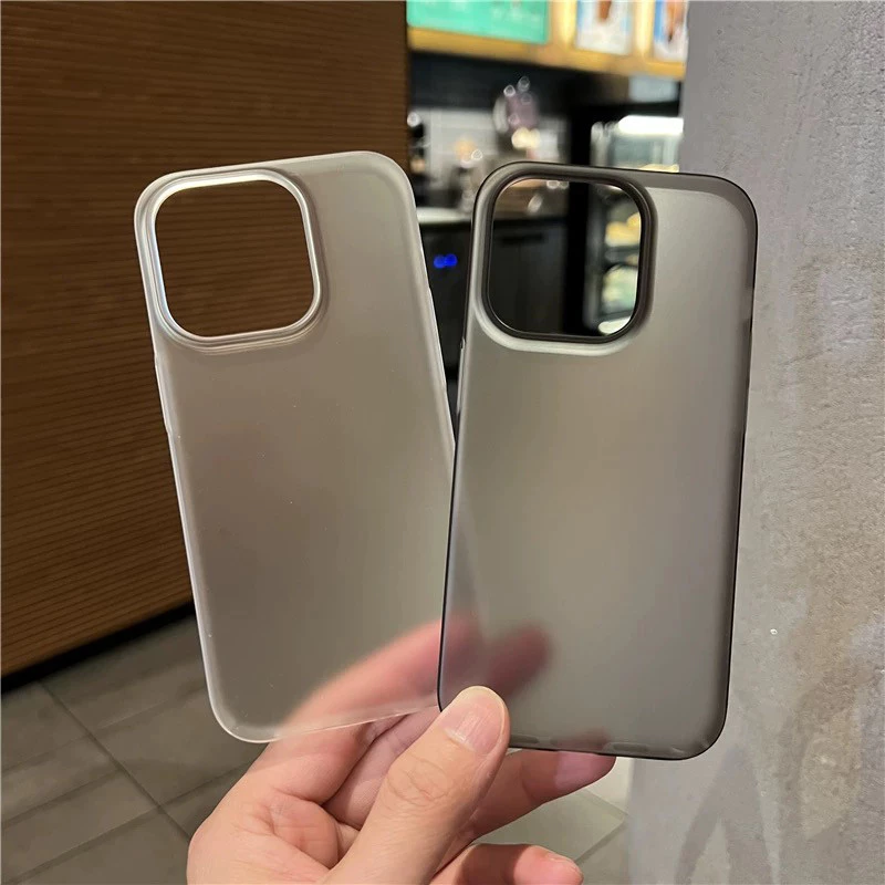 Ốp Lưng iPhone Silicon Lì Trong Suốt, Thiết Kế Đơn Giản Sang Trọng Cho iPhone 7 8 Plus Xs Xsmax 11, 12, 13, 14, 15, 16 Pro Max-SY