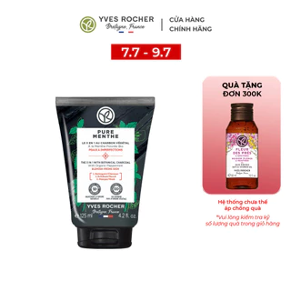 Sữa rửa mặt, tẩy tế bào chết và mặt nạ 3 trong 1 từ than hoạt tính PURE MENTHE - Tuýp 125ML