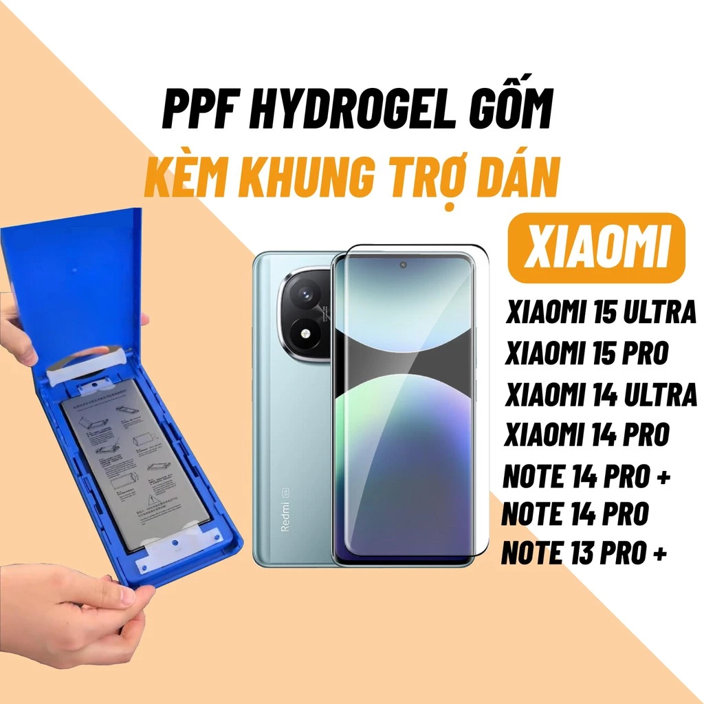 Dán màn hình Xiaomi 15 Ultra / 14 Pro / 13 Pro / 12X / Mi 12 / Mi 10 Hydrogel Gốm BAIKO full màn hình nhận vân tay