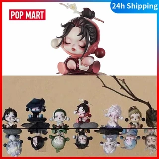 [Genuine]POPMART SKULLPANDA ink plum blossom Series Cute Figure Pop Mart Official