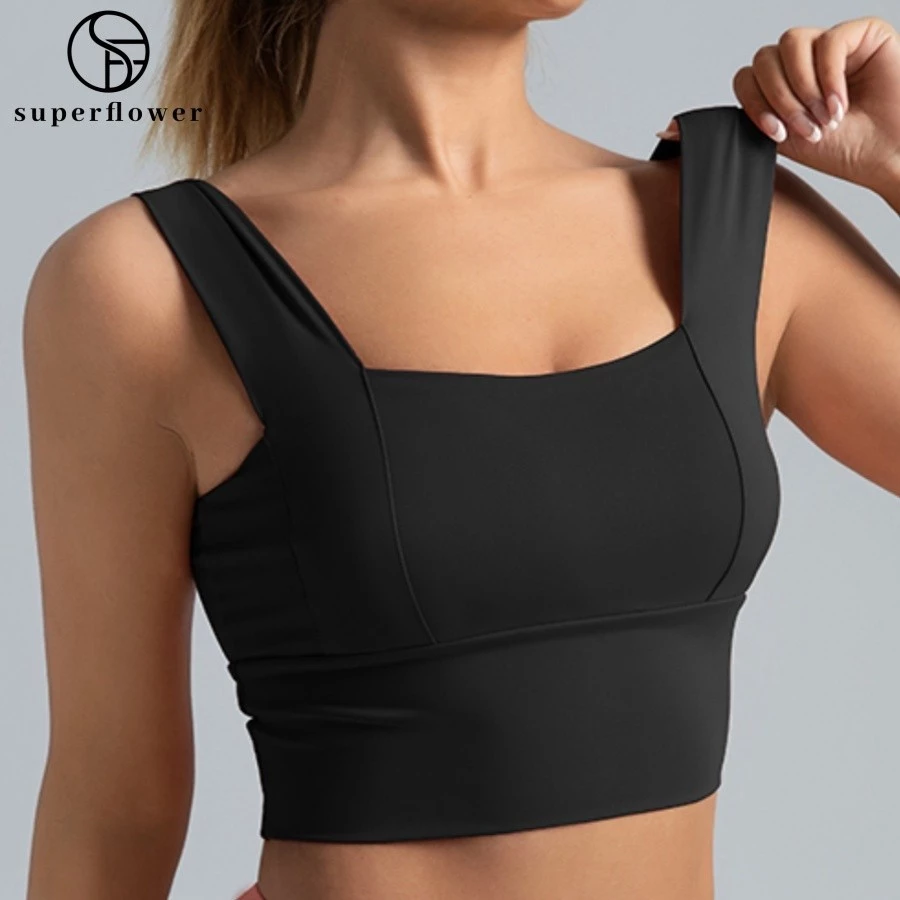 Superflower Nữ Hỗ Trợ Cao Áo Ngực Thể Thao Với Áo Ngực Cố Định Miếng Lót Yoga Áo Quần Lót Thể Dục Chạy Bộ Tập Gym Vest