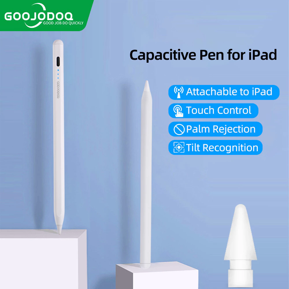 Bút cảm ứng từ tính GOOJODOQ nhận dạng độ nghiêng cảm ứng có độ nhạy cao cho iPad 2018-2023