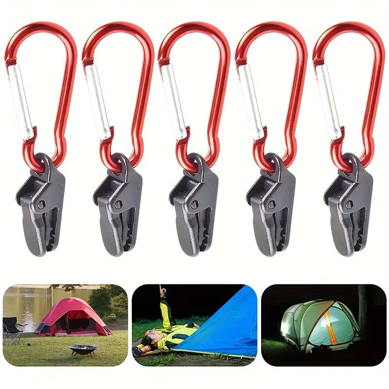 10 / 30 Miếng Gói Cao Cấp Cắm Trại Chống Gió Kẹp Nylon Cá Sấu Kẹp Chống Trơn Trượt Thiết Kế Cắm Trại Ngoài Trời Phụ Kiện Thiết Yếu