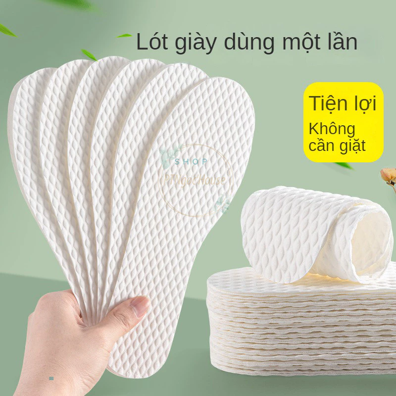 [HÀNG CÓ SẴN] Set 5 Đôi Miếng Lót Giầy Miếng Thấm Hút Mồ Hôi Chân, Siêu Mỏng, Khử Mùi