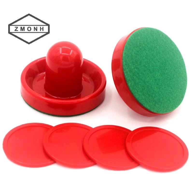 Zmonh 8 Cái / bộ Nhựa Tiêu Chuẩn 60MM Strikers Air Hockey Pushers Và Pucks Thay Thế Cho Bàn Chơi Game Phụ Kiện Thủ môn * Mới