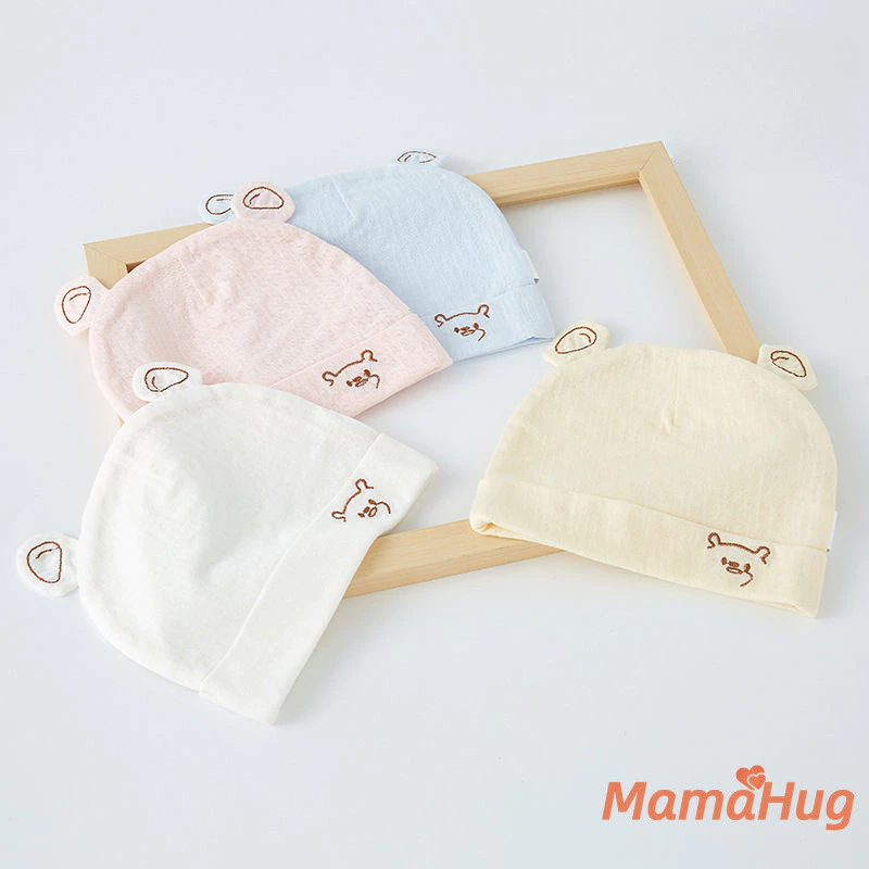 Mũ Bé Sơ Sinh Cotton Mỏng Trẻ Sơ Sinh Beanie Xuân Hè Mùa Thu Mềm Mại Liền Mạch Mũ Bé Tập Đi Mũ Unisex Bé Bonnet Bé Thoáng Khí Phụ Kiện Cho Bé Bé Trai Bé Gái Mũ