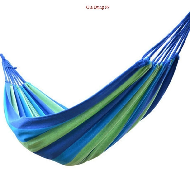 Võng Du Lịch Sợi Vải Đan Canvas Size 280Cm - Võng Khu Cắm Trại - Võng Dã Ngoại Camping (Kèm Túi, Dây)