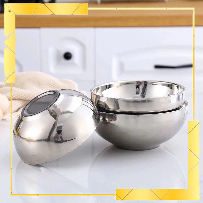 Bát Inox 2 Lớp Chơn Cách Nhiệt đủ kích cỡ 14-16-18
