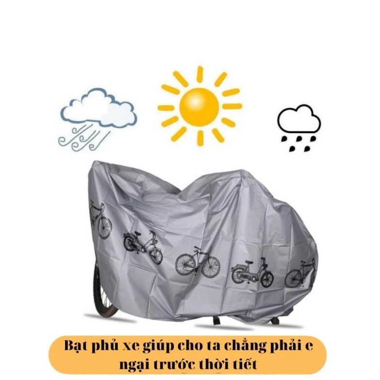🔥🔥🔥Bạt phủ xe máy xe đạp siêu tiện lợi chất liệu cao cấp - Bạt che xe máy xe đạp điện tiện lợi