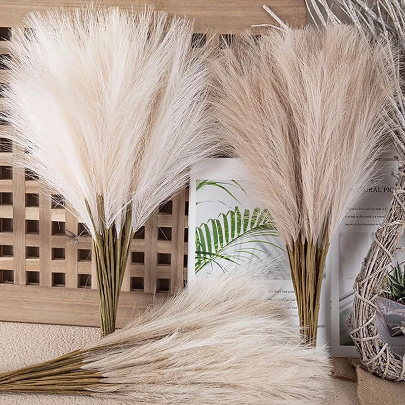 53cm 10 Cái / lốc Dễ Thương Trang Trí Hoa Giả Cây Reed Mô Phỏng Tiệc Cưới Giáng Sinh Trang Trí Nhân Tạo