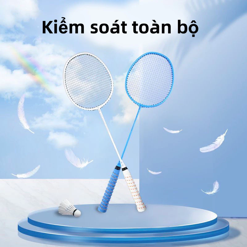 (Mua 1 tặng 3)，Vợt cầu lông siêu nhẹ cacbon, một, một cặp, nhiều màu sắc.