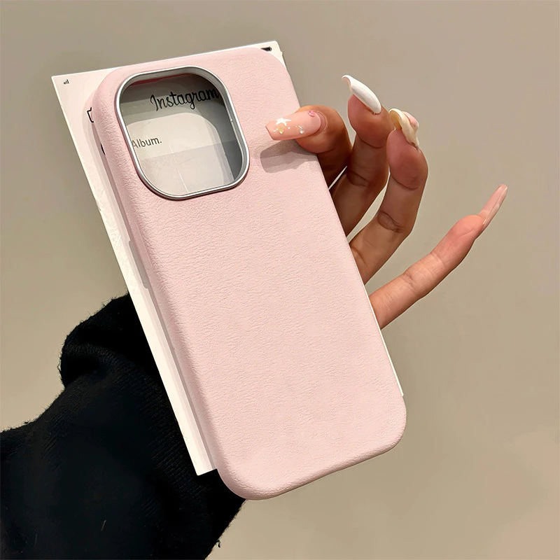 Ốp lưng iphone Da Mùa Đông TPU Frosty Cho iPhone 11 12 13 14 15 16 Pro Max Màu Hồng iPhone Dành Cho iPhone 7 8 6 7Plus 8 6 6s Plus Vỏ Đơn Giản Cho iPhone X Xs Max Xr Hàn Quốc INS Màu Trơn-SY