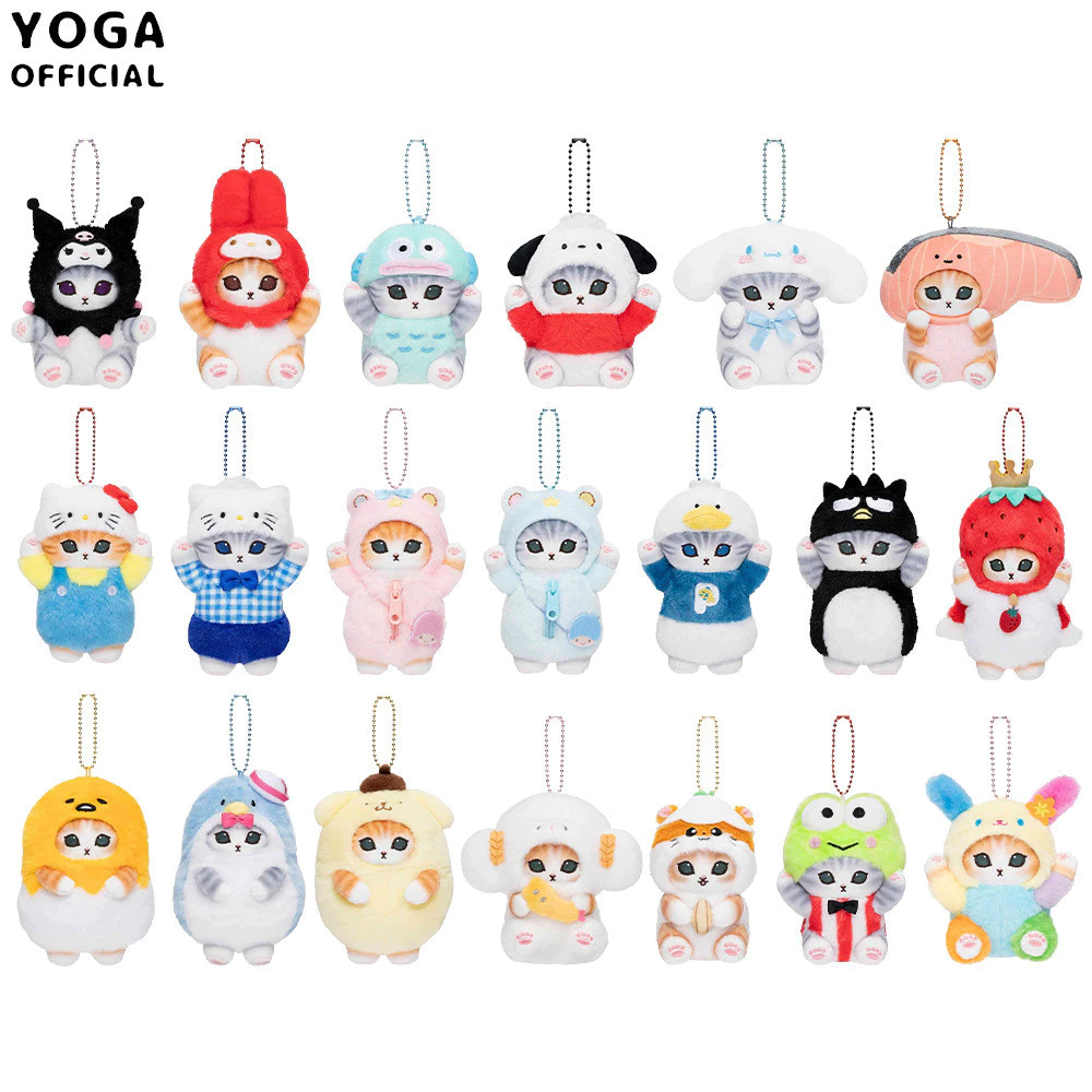Kawaii Cá Mập Mèo Sanrio Series Sang Trọng Đồ Chơi Kuromi Hello Kitty Giai Điệu Cinnamoroll Móc Khóa Dễ Thương Mặt Dây Chuyền Quà Tặng Sinh Nhật