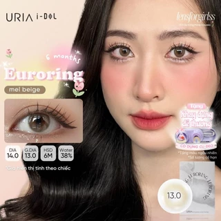 Kính áp tròng nâu trong trẻo EURORING MEL BEIGE chính hãng URIA I-DOL | HSD 6-12 tháng | LENS CẬN | LENSFORGIRLSS