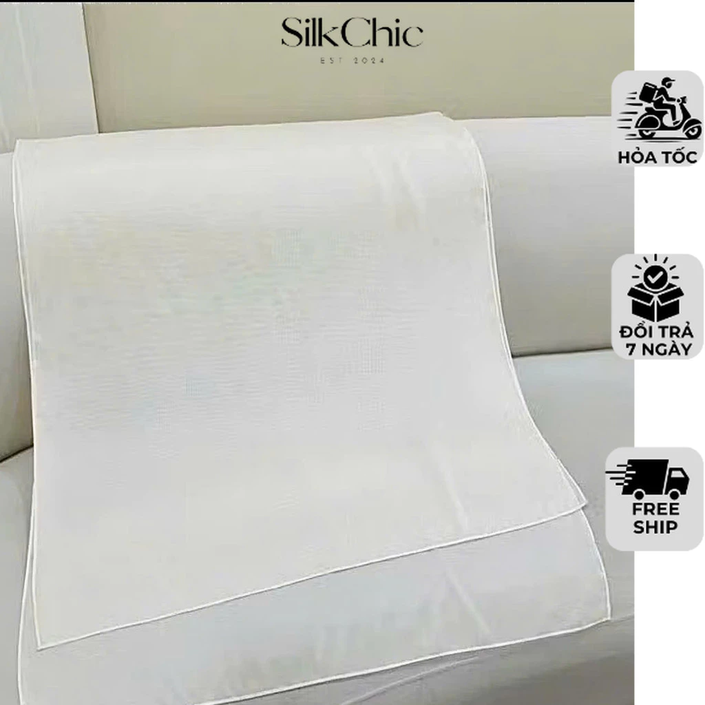 Khăn Choàng Voan Tơ Mỏng Nhẹ Khoác Vai Sang Trọng NVP06 Khăn Choàng Váy Lụa Che Bắp Tay 180x100cm