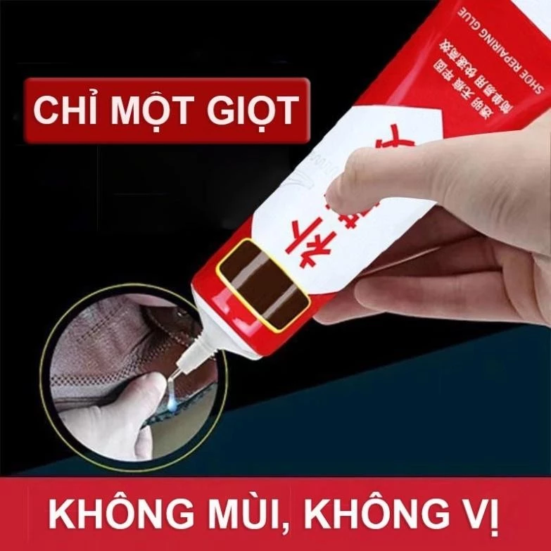 【Hwang】Keo dán sửa giày dép  - Hô dán đa năng có thể chống nước tốt, an toàn, không độc hại tuýp 60ml