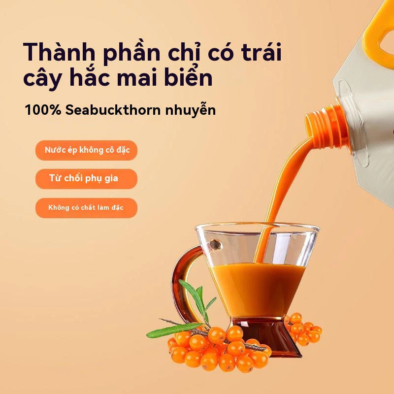 Sea Buckthorn nướcép hắc mai biển nguyên chấtứng dụng công nghệ cao NFC không phụ gia không chất bảo quản