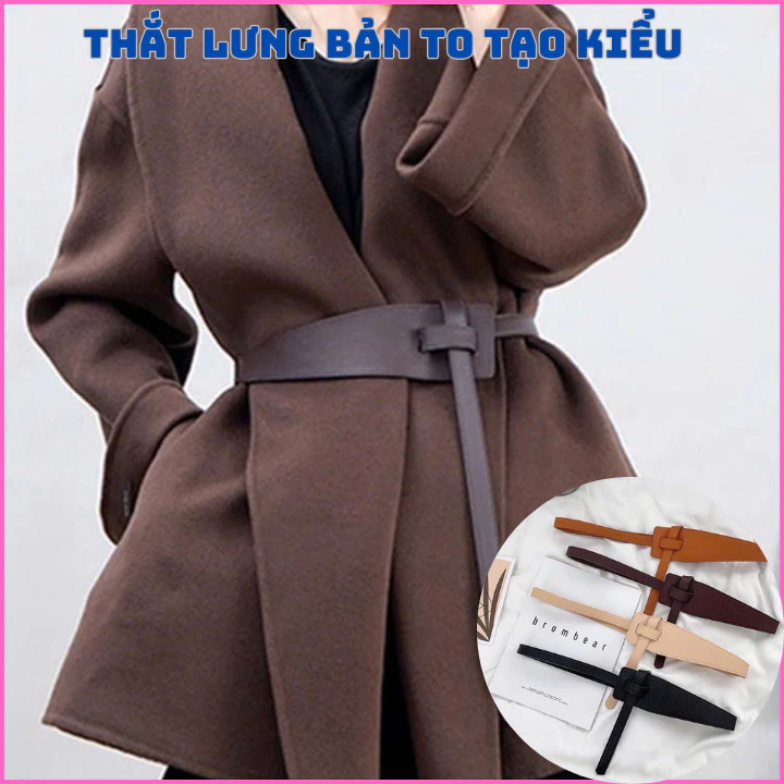 Dây thắt lưng, belt nịt eo tạo kiểu bản to có thể điều chỉnh, đai váy nữ Blaze, sơ mi, váy tiểu thư sang chảnh OLL357
