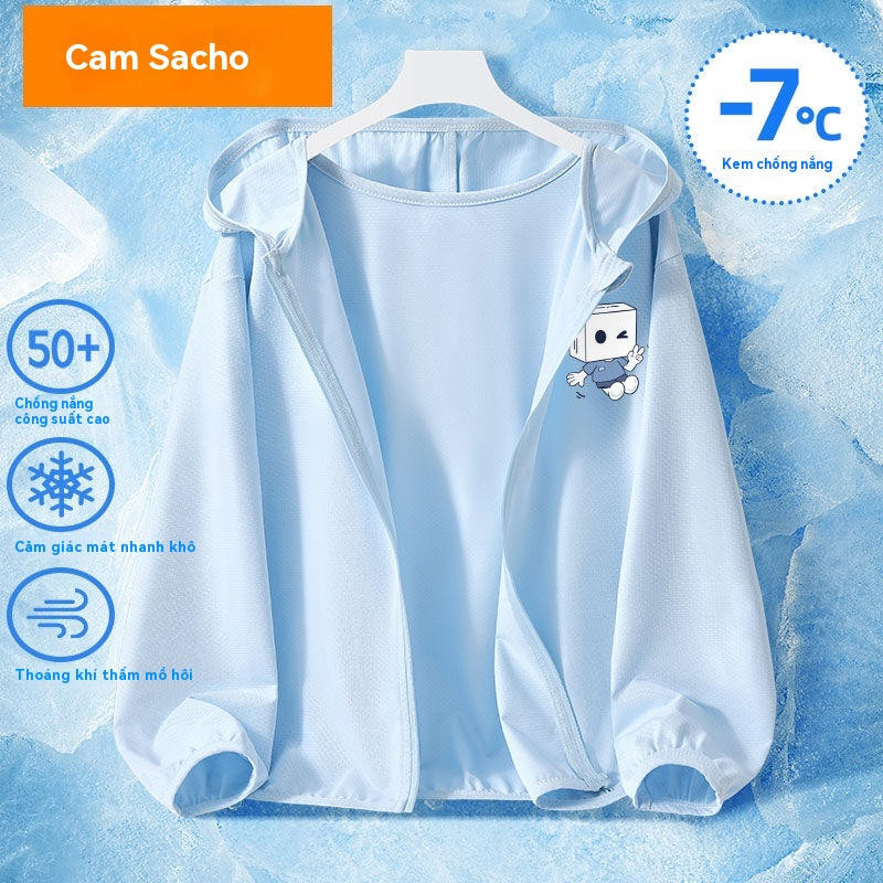 Áo Chống Nắng Cho Bé Trai Mùa Hè Mới Quần Áo Trẻ Em Mỏng Băng Upf50+áo Khoác