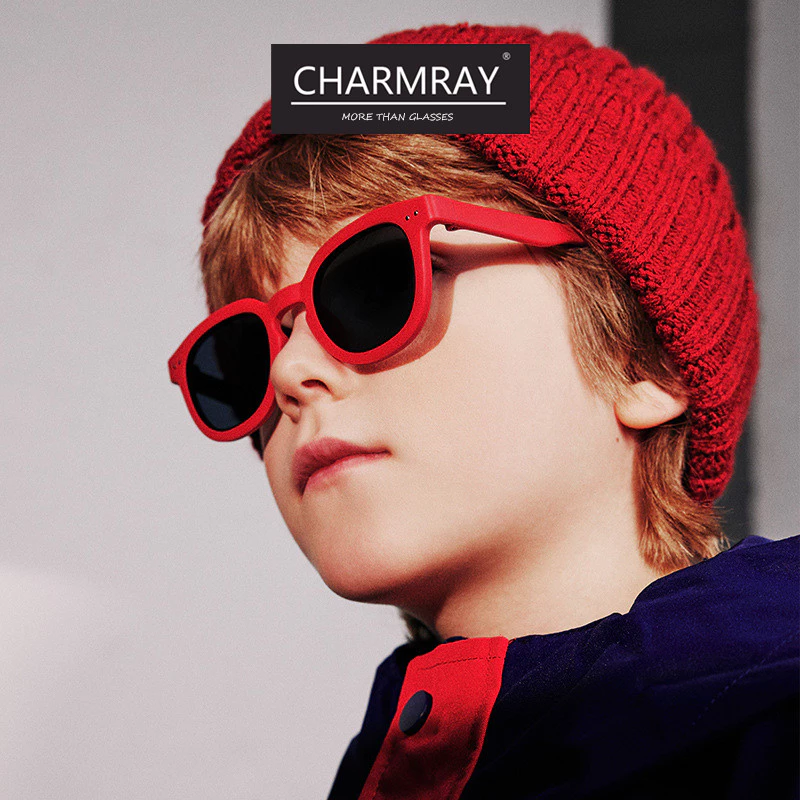 Kính râm Charmray phân cực cho trẻ em, chống tia UV, phù hợp cả bé trai và bé gái