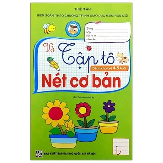 Sách - Vở Tập Tô Nét Cơ Bản (Dành Cho Trẻ 4-5 Tuổi)