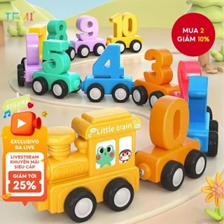Xe lửa bằng gỗ từ tính, Bộ lắp ráp xếp hình & học tập kỹ thuật số, Quà tặng Giáng sinh
