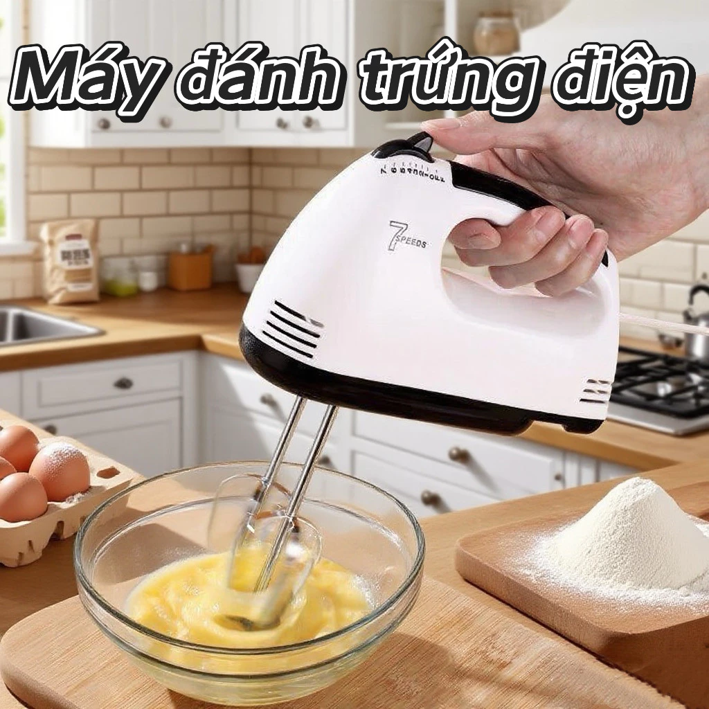 Máy đánh trứng điện lò nướng bánh mì và bột mì batter kem máy cảm biến tự động cầm tay