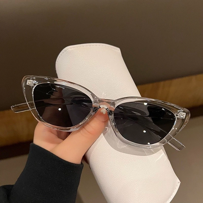 Kính râm Acetate trong suốt mắt mèo Retro UV400 Unisex cho bãi biển và ngoài trời