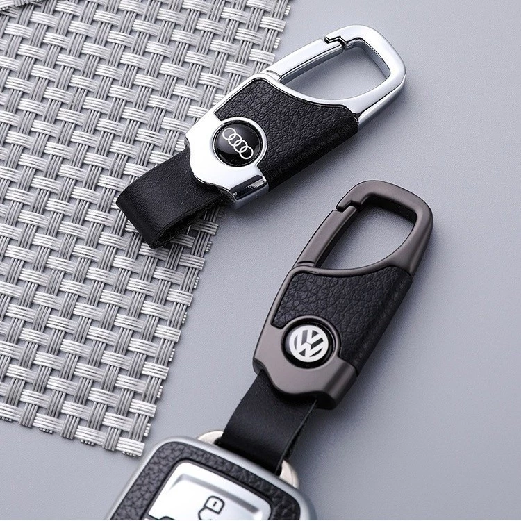 HONDA Logo Xe Móc Khóa Da Kim Loại Móc Khóa Ô Tô Sáng Tạo Chìa Khóa Móc Chìa Khóa Vòng Chìa Khóa Cho Honda Civic City CR-V Jazz Accord Odyssey Brio Mobilio Fit HR-V