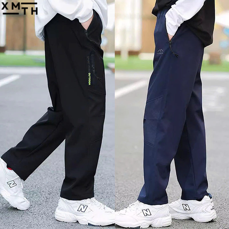 Quần dài túi hộp vải kaki, quần lỡ lửng, quần short, đi học, mặc nhà cho bé trai, trẻ em nam 18-52kg từ 6-14 tuổi mẫu SP